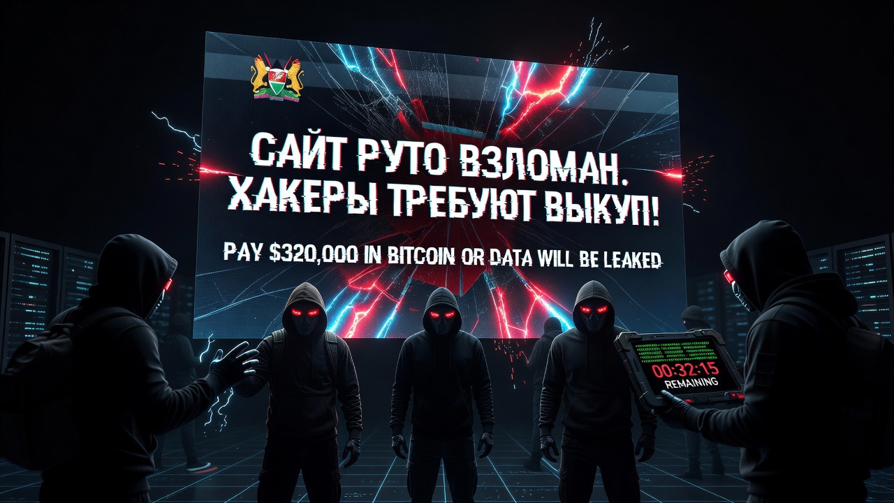Сайт Руто взломан. Хакеры требуют выкуп!