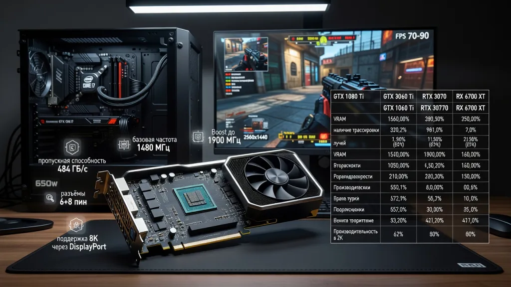 Характеристики и актуальные цены на GeForce GTX 1080 Ti в магазинах